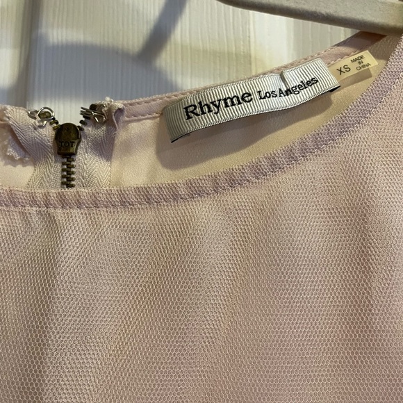 Camisole top with embroidered overlay size XS - Picture 3 of 5